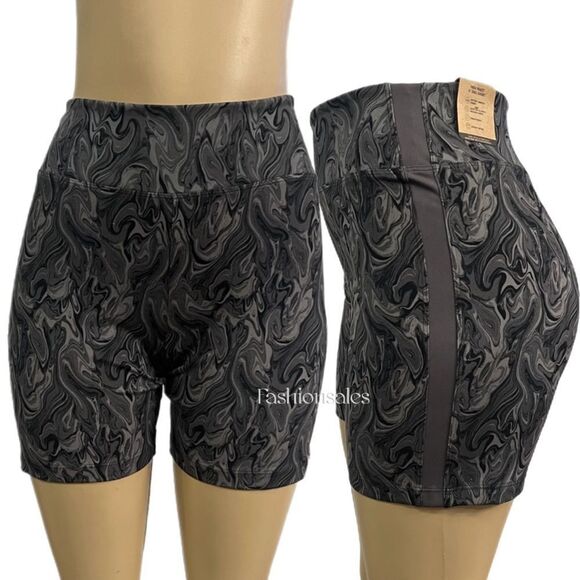 Victorias Secret Pink Active Soft Ultímate High Waist 6” Bike Shorts gray marble - Picture 4 of 5